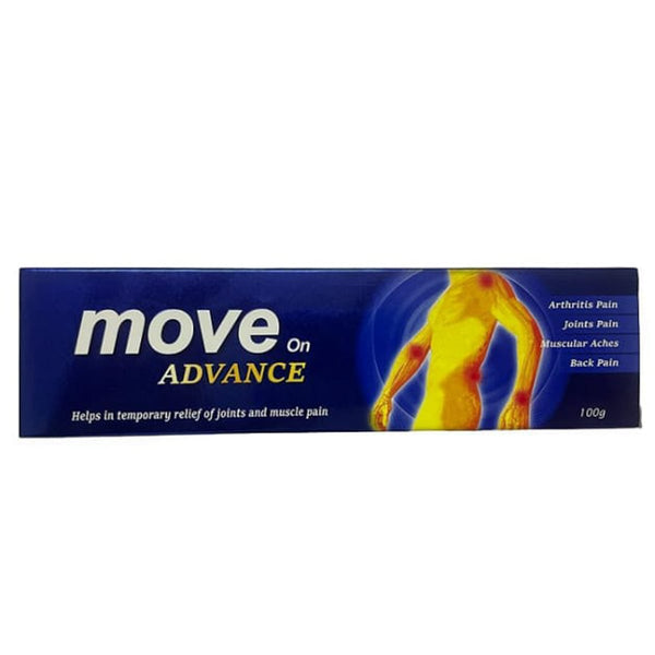 Move On Advance Muscle Balm Cream, Soothing Cooling Comfort, 100 g