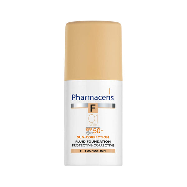 Pharmaceris F Sun Fluid Foundation SPF50 Cream Natural Finish Ivory 30 ml