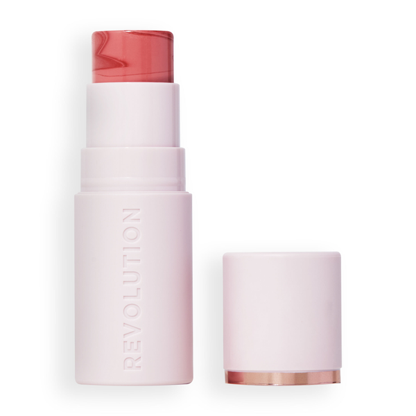 Revolution Skin Silk Marble Blush Stick Creamy Finish Rosy Cheeks