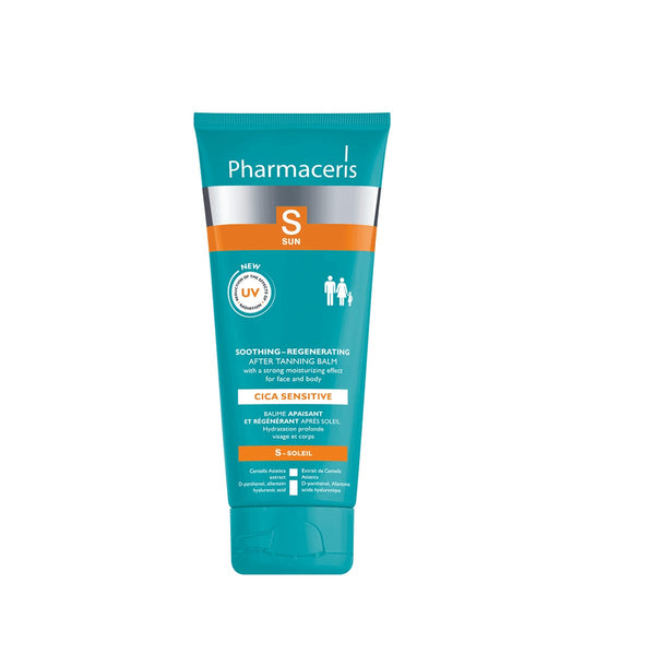 Pharmaceris S Cica Intensive After Sun Balm, Soothing Moisturizer, Centella Asiatica, 200 ml