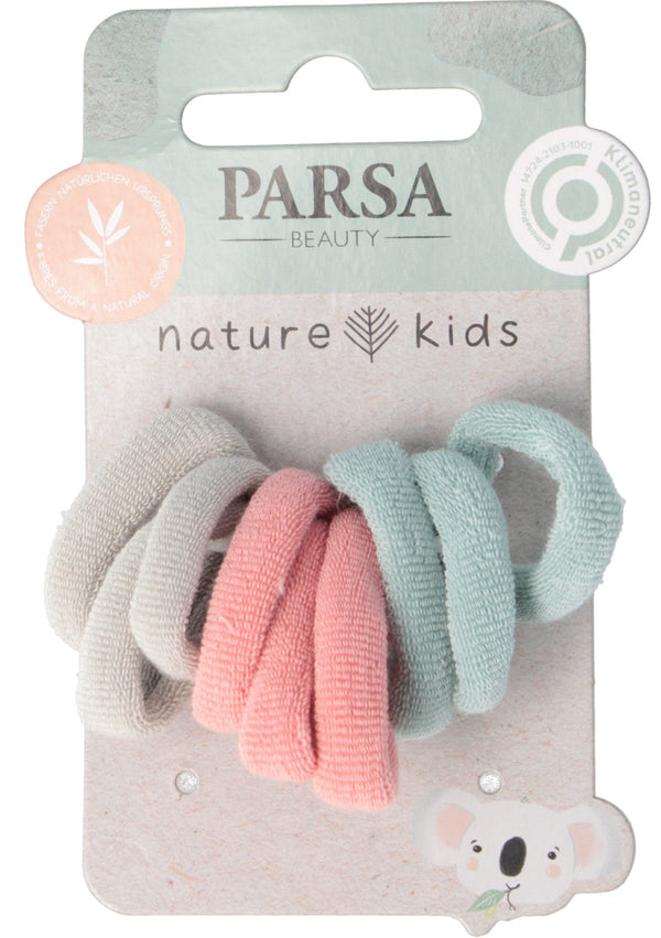 Parsa Pony-O Ripped Hair Ties Bamboo Viscose 9 Pieces