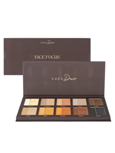 Kara Duo Cream & Powder Face and Brow Palette 10 Shades F1191 19g