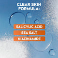 NIVEA Clear-Up Deep Pore Face Wash, Sea Salt, Salicylic Acid, 150 ml