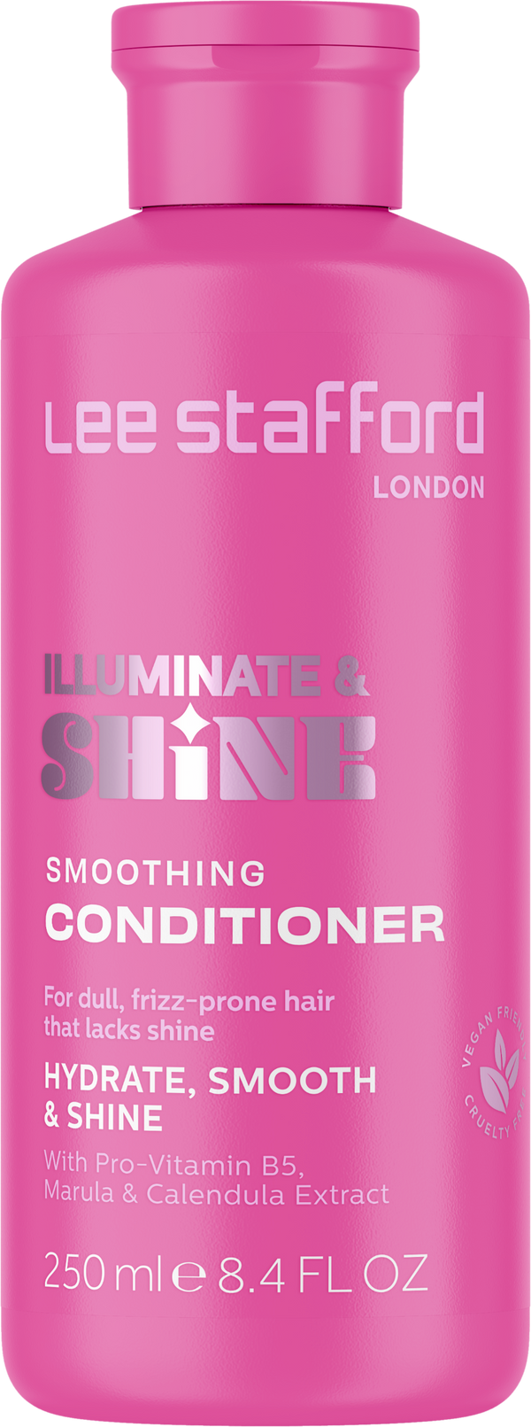Lee Stafford Illuminate & Shine Conditioner Liquid Pro-Vitamin B5 Marula Calendula 250ml