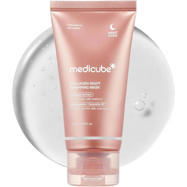 Medicube Collagen Night Wrapping Mask Overnight Hydrating Mask with Niacinamide and Ceramide NP 75 ml