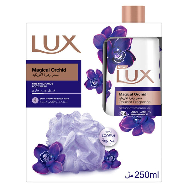 LUX Magical Orchid Perfumed Body Wash Gel with Everscent Essential Oils, 250ml