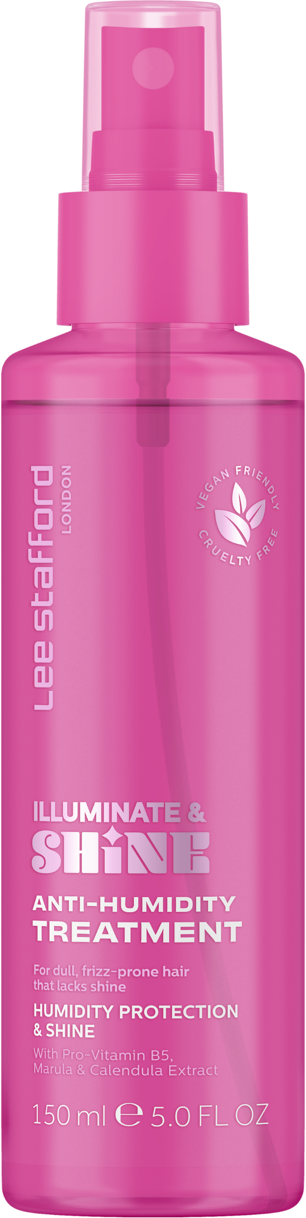 Lee Stafford Illuminate & Shine Anti-Humidity Hair Spray Marula Calendula 150ml