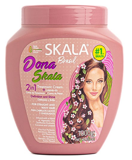 Skala Dona Skala Hair Treatment Conditioning Cream for Straight & Wavy Hair, 1000 gm