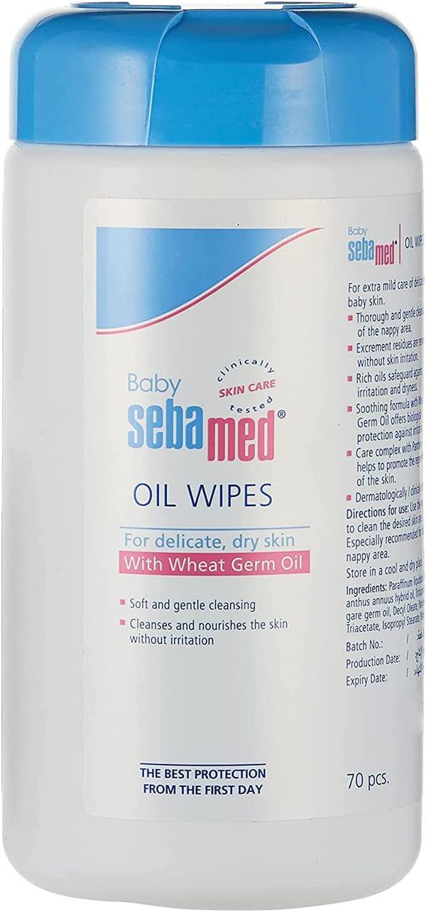 Sebamed Baby Cleansing Wipes Oil 70 Pieces