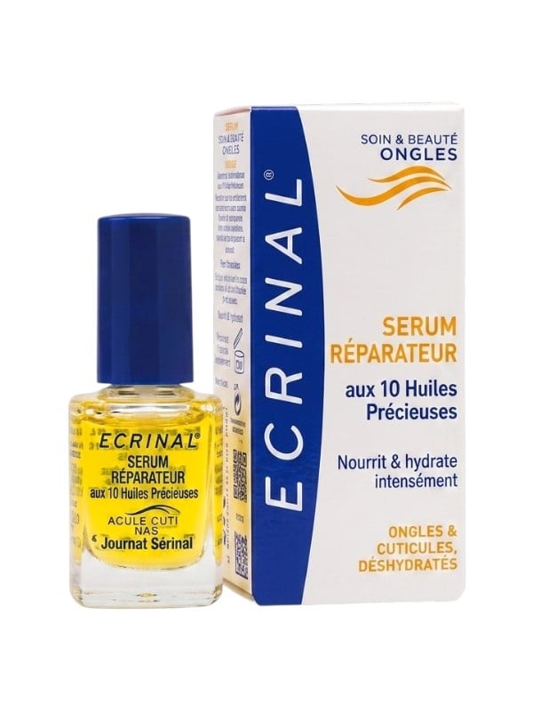 Ecrinal 10 Oils Nail Strengthening Serum, Nourishing Cuticle Oil, 10ml