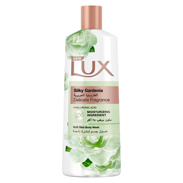 LUX Silk Gardenia Body Wash Gel Hyaluronic Acid & Glycerine Floral Fragrance 500ml