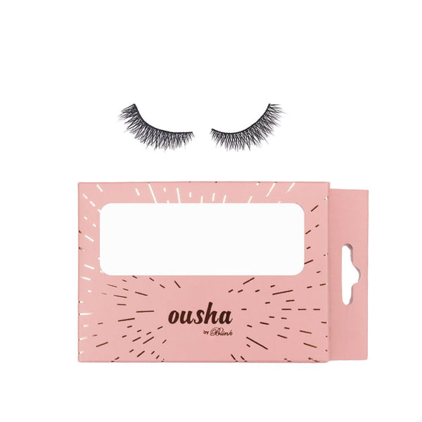 Ousha Double Lashes No. 8 Human Hair Winged Reusable False Eyelashes