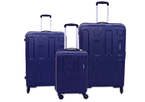 American Tourister Ellipso Luggage Set, Polypropylene, Navy, 3 Pieces