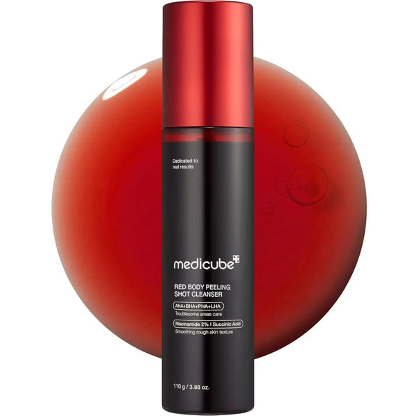 Medicube Red Body Peeling Shot Cleanser AHA BHA PHA LHA 110 g