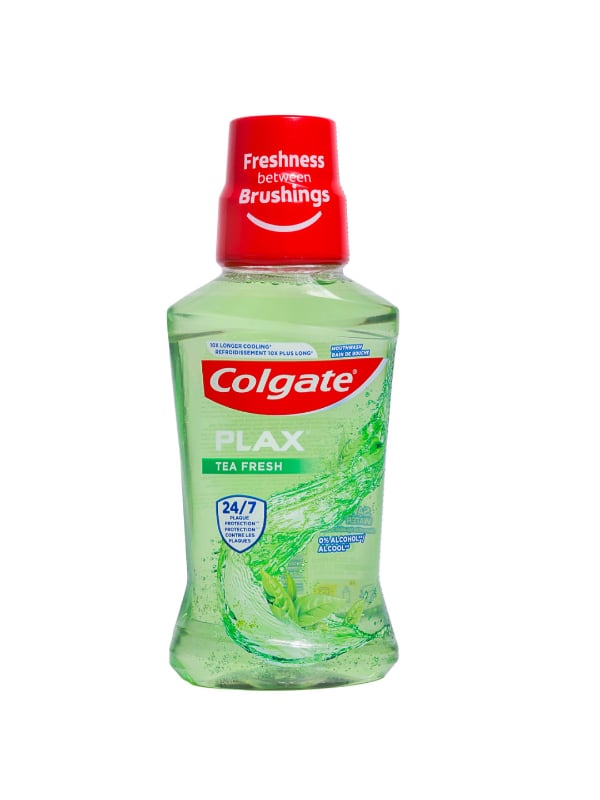 Colgate Plax Tea Fresh Alcohol-Free Mouthwash, Tea Flavor, 250 ml