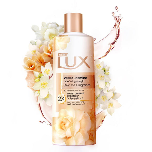 LUX Velvet Jasmine Body Wash Gel with 4D Hyaluronic Acid & Glycerin, 500ml