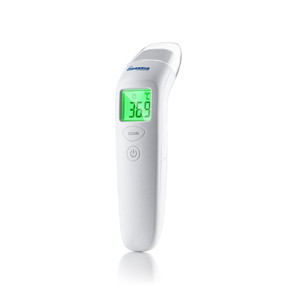 Granzia NC-6 Forehead Infrared Thermometer KFT-22, Non-Contact, 20-Reading Memory