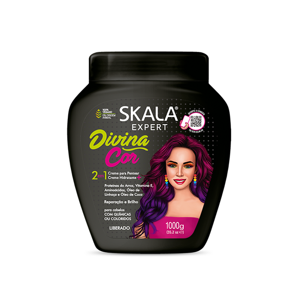 Skala Banana & Bacuri Hair Conditioning Cream Hair Mask Color Protection 1000 ml