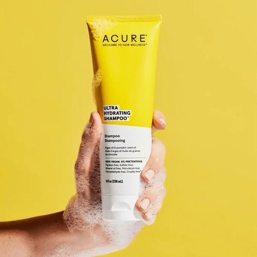 Acure Ultra Hydrating Shampoo for Dry & Damaged Hair, Argan & Pumpkin Seed Oil, 236 ml
