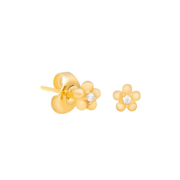 Navarro Gold Gemstone Children's Earring, Comfortable Medical-Grade Material