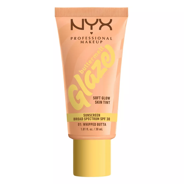 NYX Professional Makeup Buttermelt Glaze Skin Tint SPF 30 Whipped Butta Lightweight Natural Finish