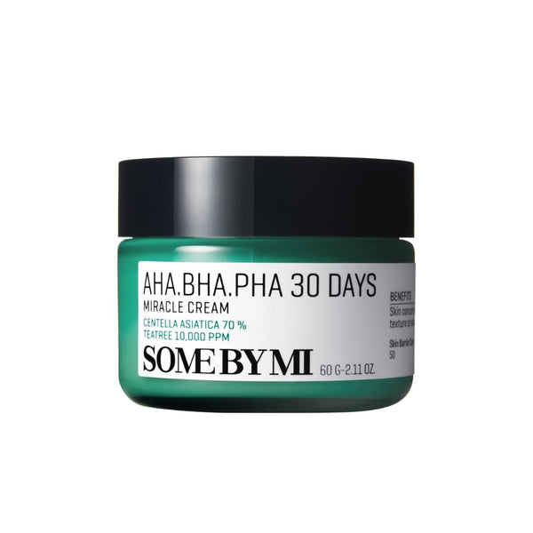 Some By Mi Miracle Peeling Acid Cream AHA BHA PHA Green Tea Centella 60g