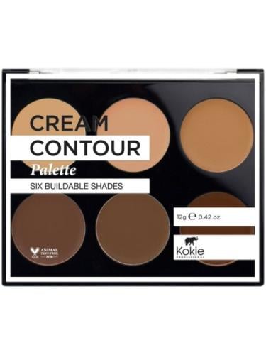 Kokie Cream Contour Palette Natural Satin Finish Light-Medium