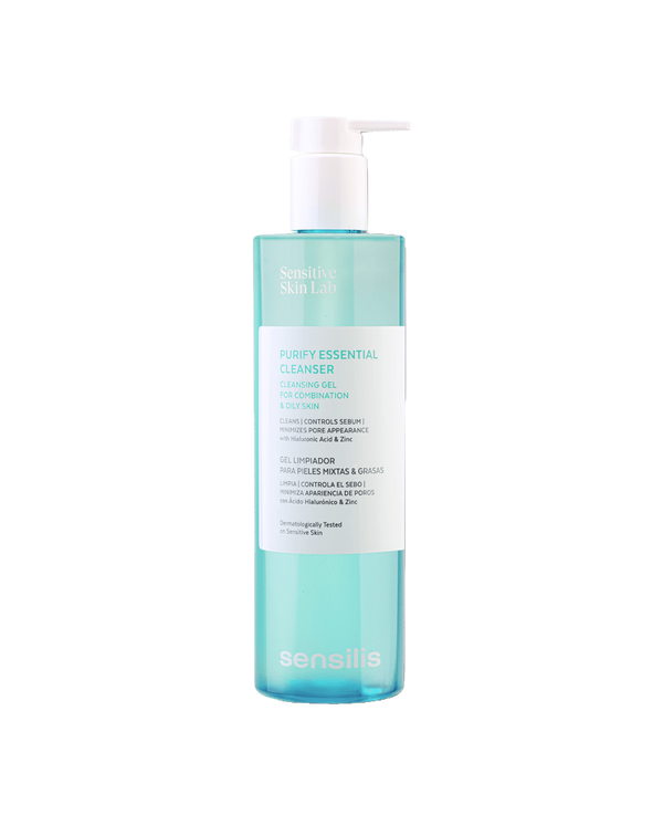 Sensilis Purify Essential Cleanser Refreshing Gel with Flax Extract and Zinc 400ml