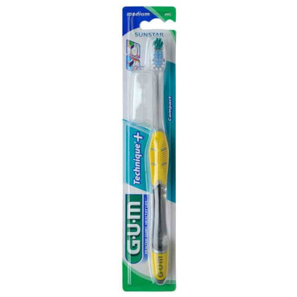 GUM Toothbrush Technique Medium Bristles with 2 Soft Picks