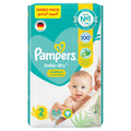 Pampers Baby-Dry Aloe Vera Taped Diapers Size 2, 3-8kg, Jumbo Pack, 64 Count