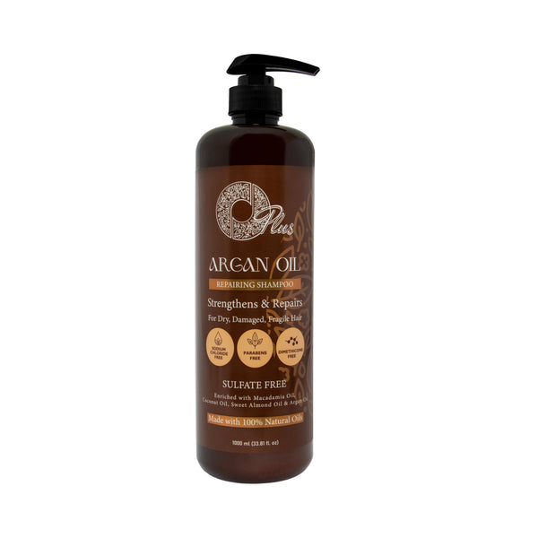 OPlus Argan Hair Shampoo Liquid Sulfate-Free Argan, Macadamia & Coconut Oils 1000 ml