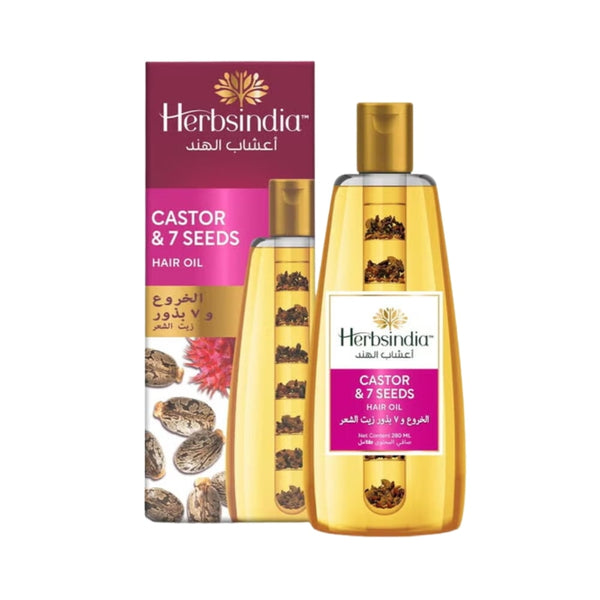 Herbsindia Castor Oil & 7 Seeds Hair Oil Nourishing Formula 180ml