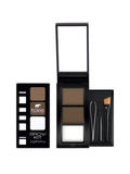 Kokie Brow Kit Eyebrow Powder Set with Clear Gel, Tweezers and Brushes, 2.6g