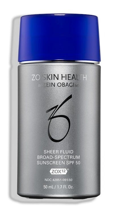 ZO Skin Health Sheer Fluid Mineral Sunscreen SPF 50 Zinc Oxide 22% 50 ml