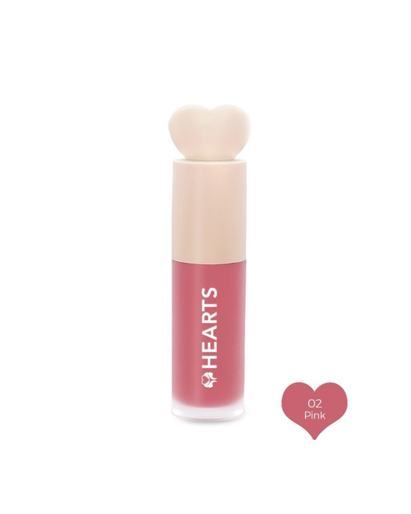 Hearts Liquid Blush Lightweight Formula Natural Color Light Touch Pink