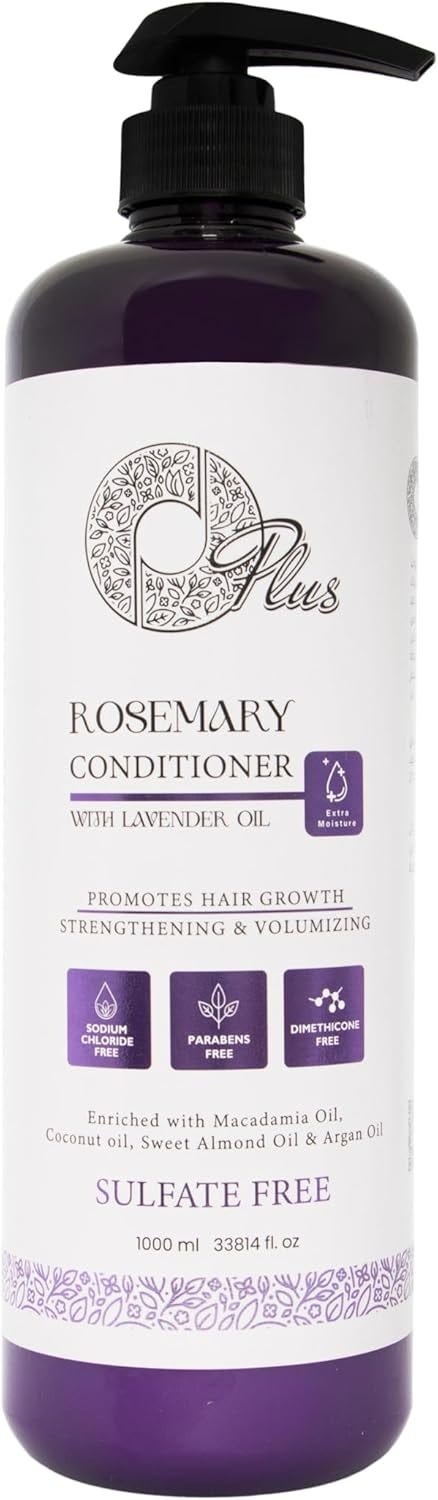OPlus Rosemary & Lavender Hair Conditioner, Sulfate-, Paraben- and Dimethicone-Free, 1000 ml