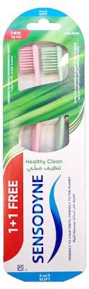 Sensodyne Healthy Clean Soft Toothbrush Plant-Based Handle End-Rounded Bristles