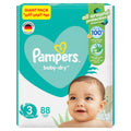 Pampers Baby-Dry Taped Diapers Aloe Vera Lotion Size 3, 6-10 kg, Giant Pack, 88 Count