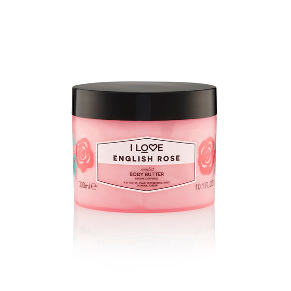 I LOVE Body Butter English Rose Shea Butter Coconut Oil 330ml