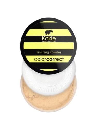 Kokie Color Correct Finishing Powder Loose Soft-Matte Yellow