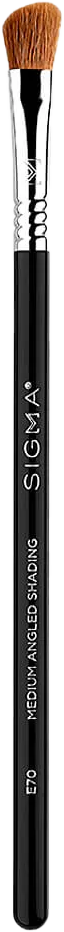Sigma Beauty E70 Medium Angled Shading Brush, Synthetic Antimicrobial Fibers