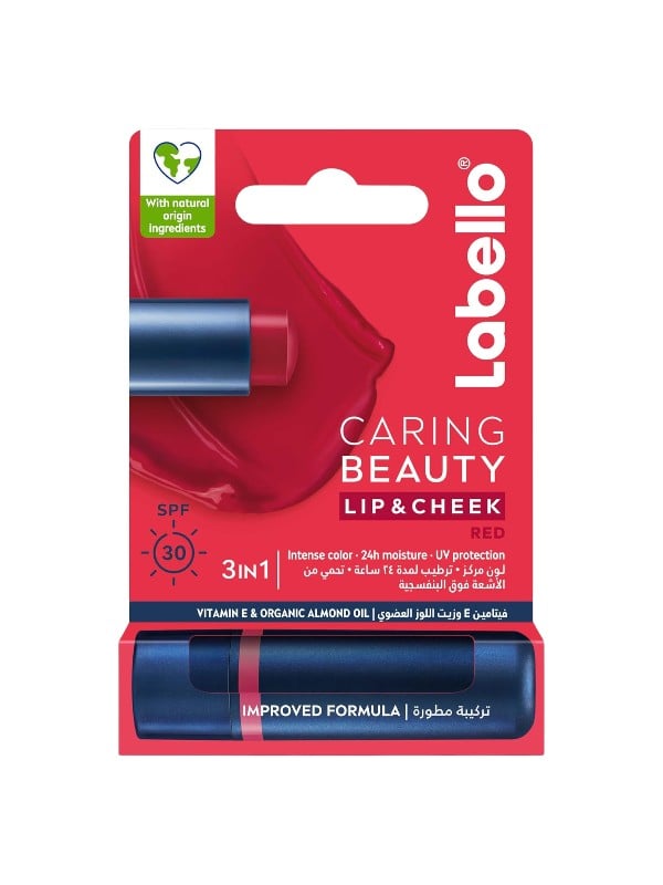 Labello Lip & Cheek Tinted Moisturizing Balm SPF 30 Red 4.8g