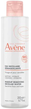 Avene Makeup Removing Micellar Water Gentle No-Rinse Cleanser for Sensitive Skin 200ml
