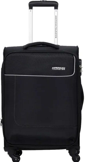 American Tourister Jamaica Spinner Luggage 58 cm Expandable TSA Lock Black