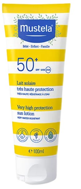 Mustela Sun Lotion SPF 50+ Fragrance-Free Very Water-Resistant