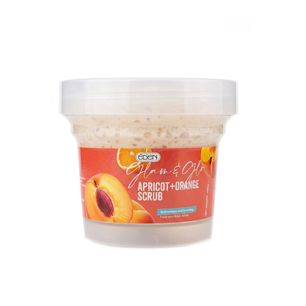 Eden Glam & Glow Apricot & Orange Face and Body Scrub 300g