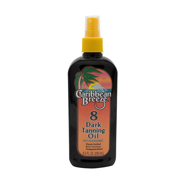 Caribbean Breeze SPF 8 Protective Tanning Oil with Spray Nozzle, 250 ml