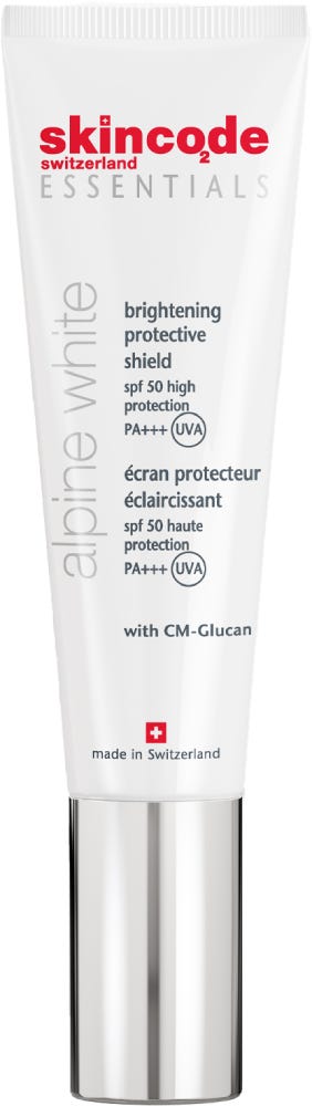 Skincode Alpine White Brightening Protective Shield SPF 50+ Fluid Niacinamide 30ml