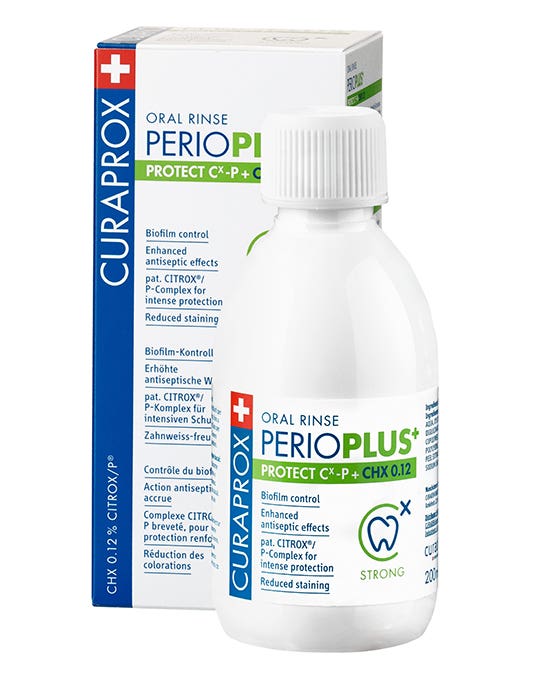Curaprox Perio Plus Protect Mouthwash Chlorhexidine 0.12% Alcohol-Free 200ml