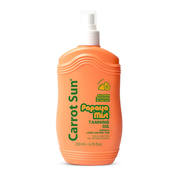 Carrot Sun Papaya Tan Accelerator Spray Oil L-Tyrosine 200 ml